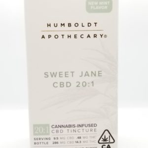 Humboldt Apothecary Sweet Jane CBD 20:1 - 1 oz