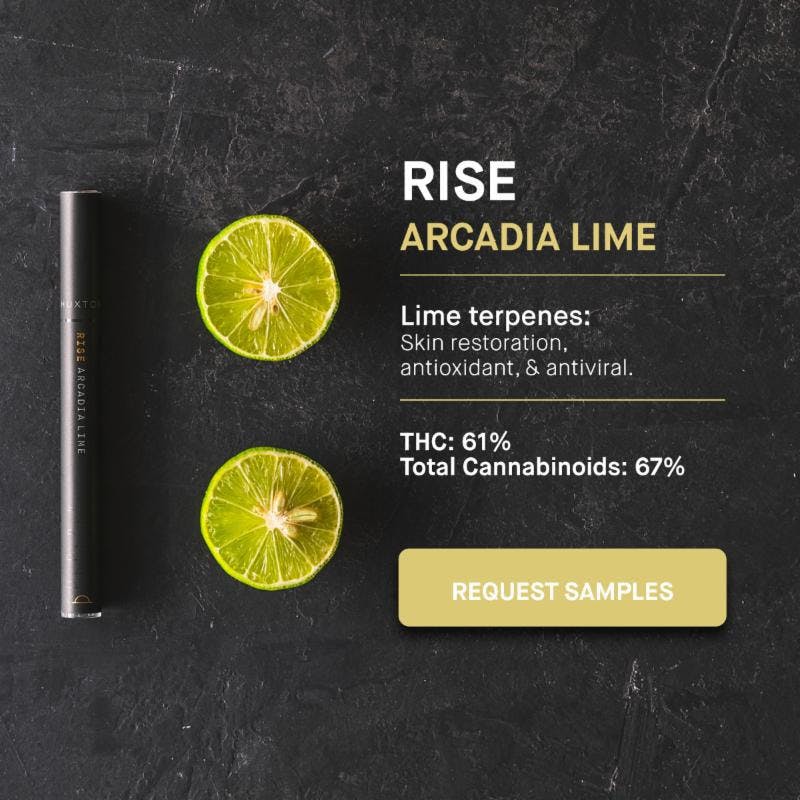 Huxton Disposable 500mg Vibe Rise Arcadia Lime
