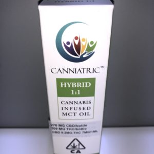 Hybrid 1:1 Cannabis Infused MCT Oil by Canniatric