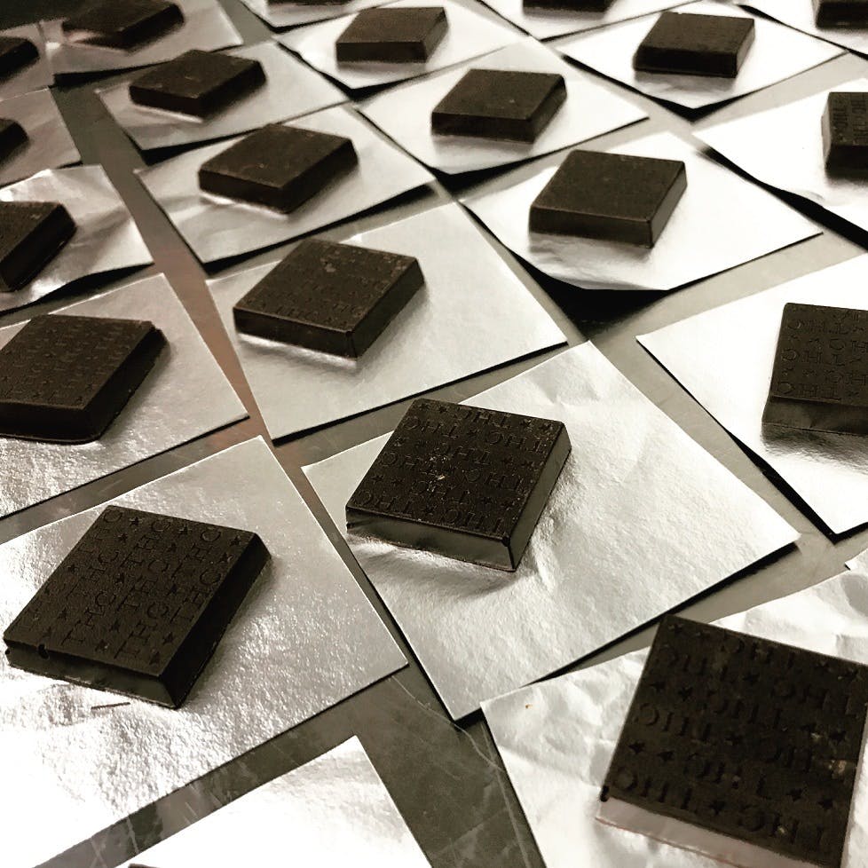 Hybrid Dark Chocolate Squares
