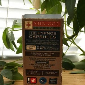 Hypnos Sleep THC Herbal Capsules - Sun God Meds