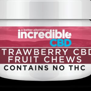 Incredible CBD Strawberry Fruit Chews, 300mg