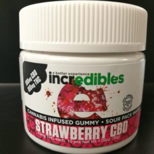 Incredible Gummies - Strawberry (CBD)