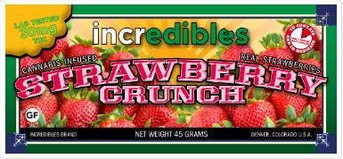 Incredible Strawberry Crunch Bar 30 mg THC