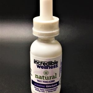Incredible Wellness - Natural Tincture 10:1 THC/CBD