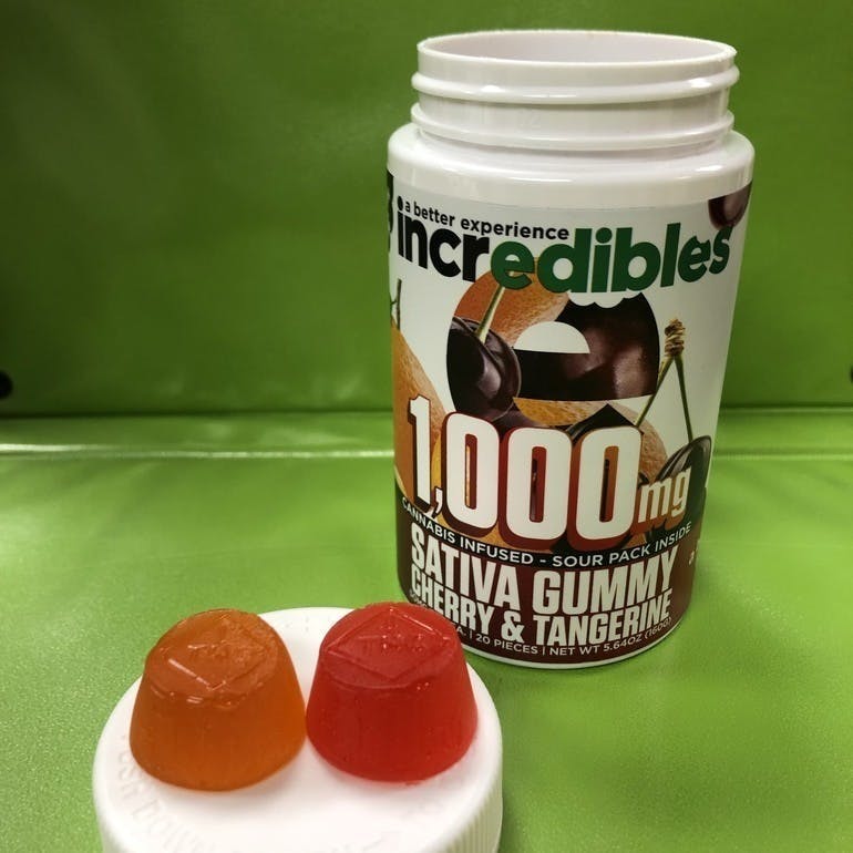 Incredibles 1000mg Sativa Gummies