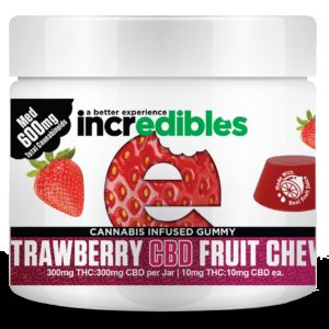 Incredibles - 300mg Candy - Strawberry THC/ CBD