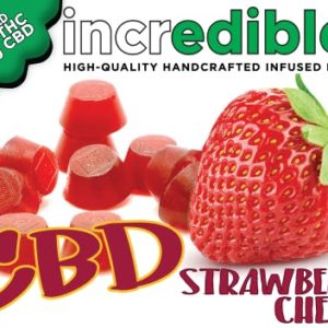 Incredibles 300mg- CBD 1:1 Strawberry Chews (Tax Included)