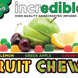 Incredibles 300mg- Fruit Chews: Sativa, Hybrid or Indica (Tax Included)