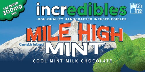 Incredibles 300mg- Mile High Mint Bar (Tax Included)