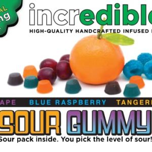 Incredibles 300mg- Sour Gummies: Sativa, Hybrid, or Indica (Tax Included)