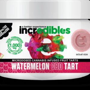 Incredibles 500mg- Watermelon 1:1 CBD Tarts (Tax Included)