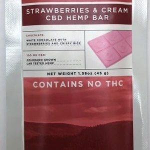 Incredibles CBD Strawberries and Cream 100MG Bar