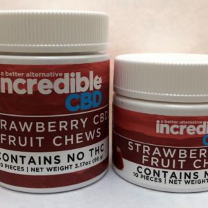 Incredibles CBD Strawberry Fruit Chews 100MG