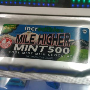 incredibles Mile Higher Mint Bar (500MG THC - Chocolate Bar)