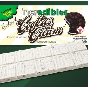Incredibles - Salted Cookies N Cream Bar - 100mg