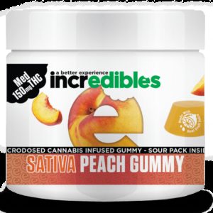 Incredibles- Sativa Peach Gummies 150mg