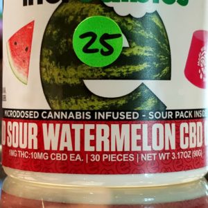 Incredibles: Sour Watermelon CBD Gummies 10 : 1
