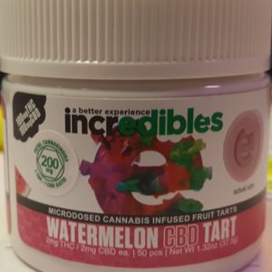 Incredibles Watermelon Tarts CBD/THC 100mg