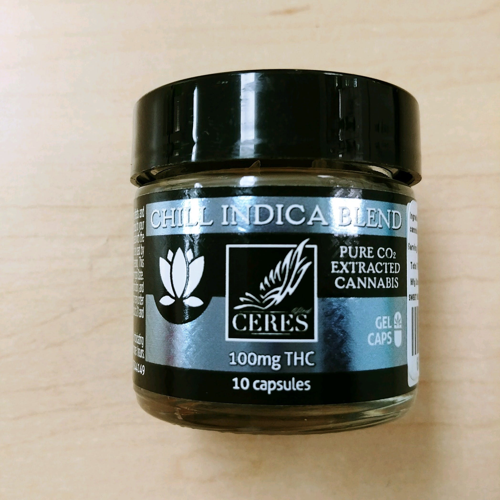Indica Chill Capsules 10 Pack by Ceres Gardens