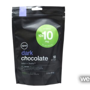 INDICA Dark Chocolate Squares 10pk 100mg by Spot
