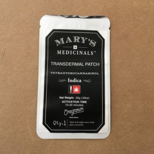 Indica Transdermal Patch by Mary's Medicinals