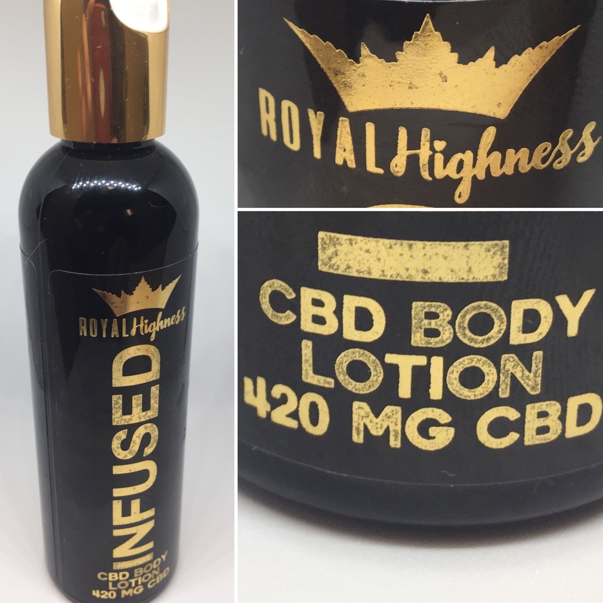 Infused CBD Body pain Lotion Royal Highness 420mg