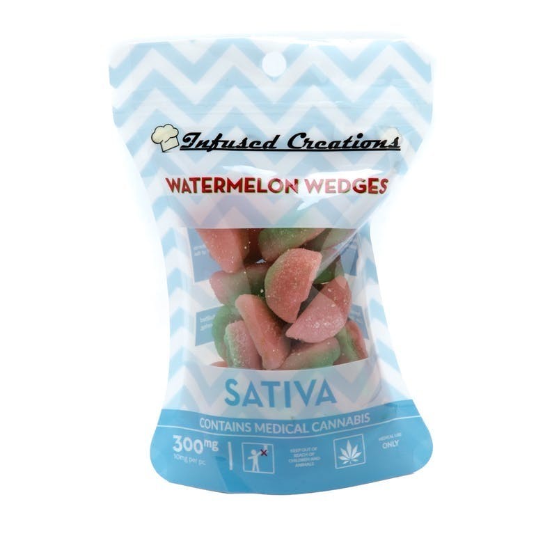 INFUSED CREATIONS WATERMELON SLICES 300mg (2 FOR 35)