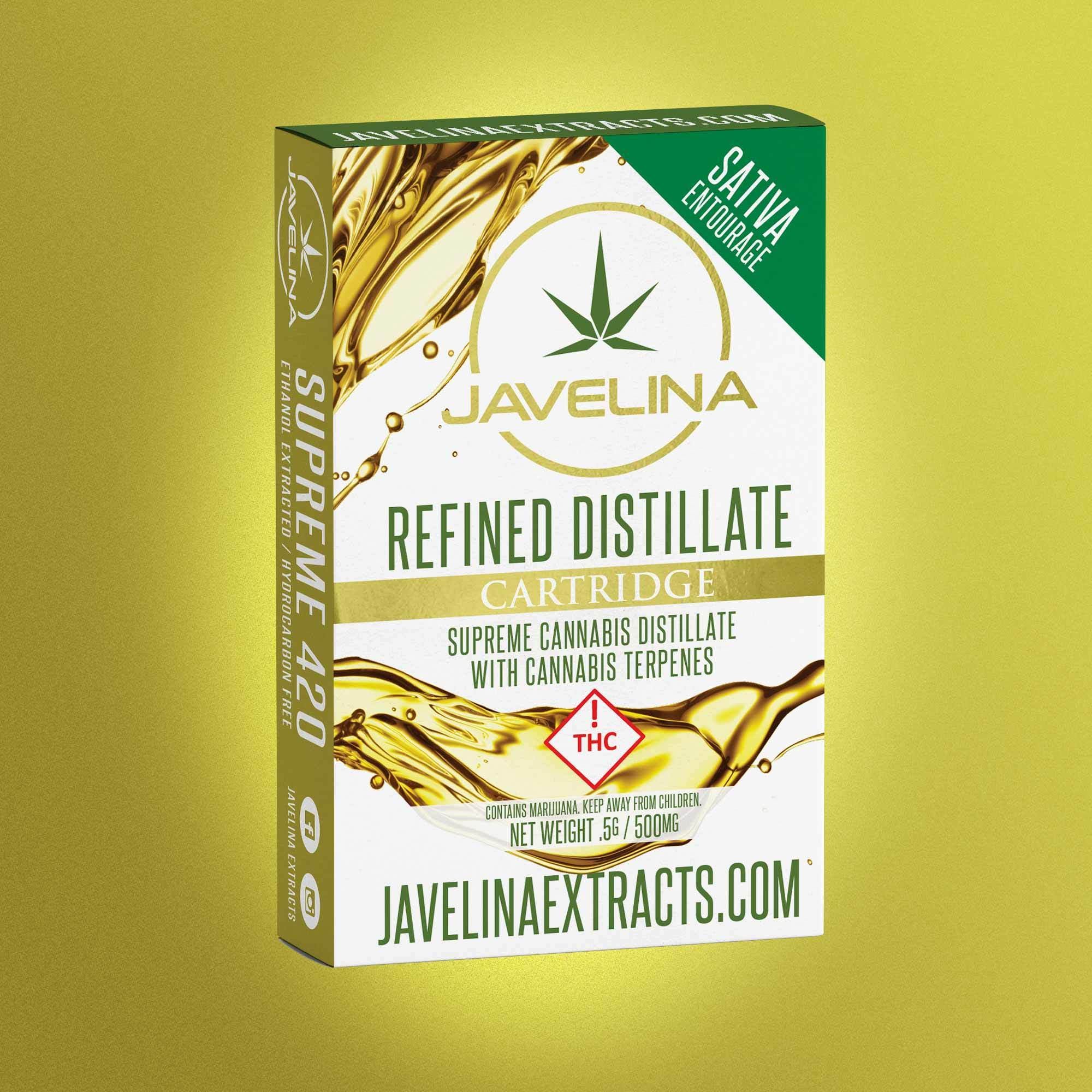 Javelina Refined Distillate 500mg Cartridge Orange Crush Sativa