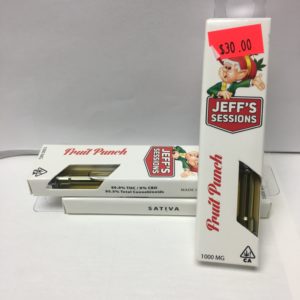 Jeff’s Sessions Fruit Punch Premium THC Cartridge