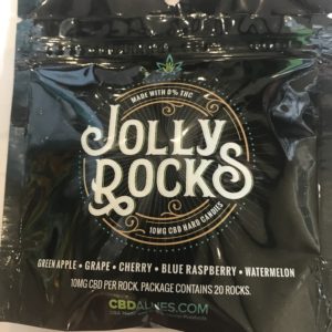 JOLLY ROCKS HARD CANDIES 10mg CBD, 0% THC