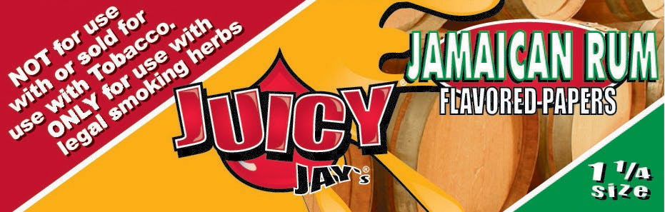 Juicy Jays Jamaican Rum 1 1/4" Rolling Papers