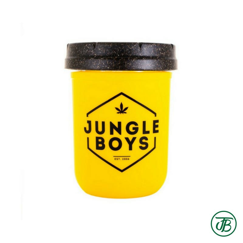 Jungle Boys Est. 2006 Stash Jar 8oz. (Yellow/Black) (Medicinal/Recreational)