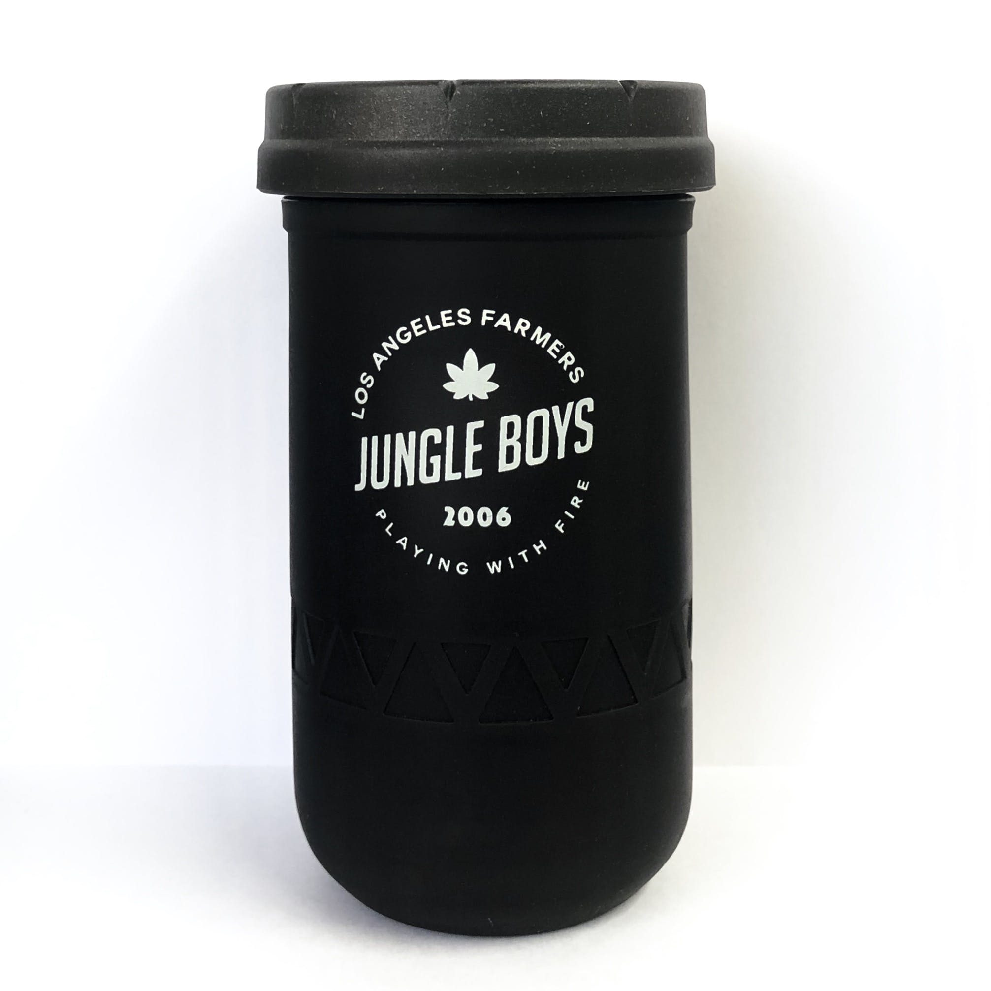 Jungle Boys Stacked Stash Jar 12oz. (Black/White) (Medicinal/Recreational)