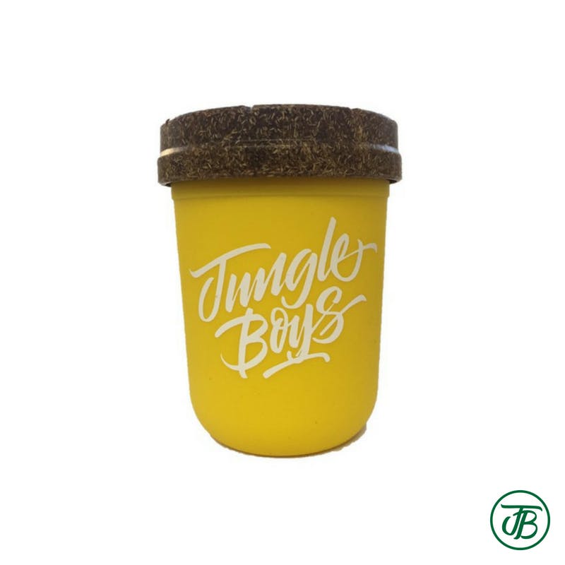 Jungle Boys Stacked Stash Jar 8oz. (Yellow/White) (Medicinal/Recreational)