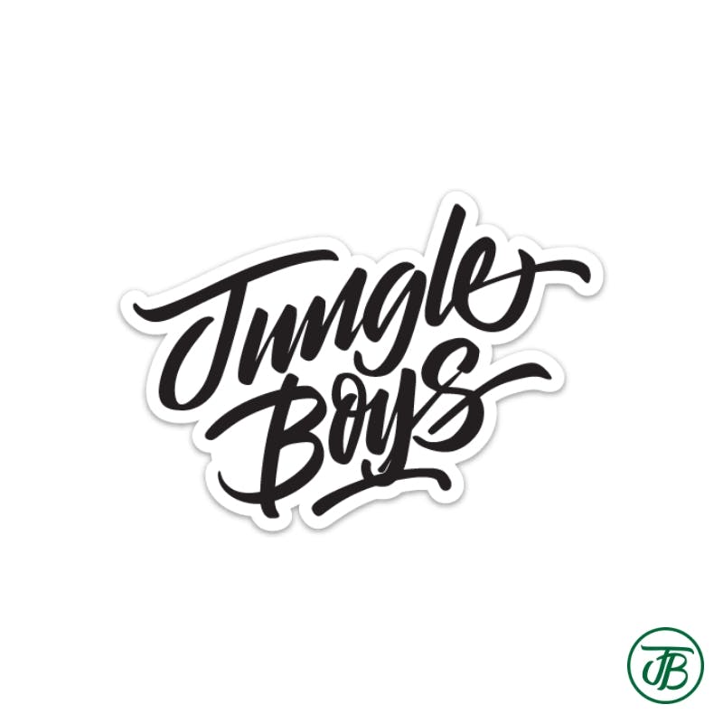 Jungle Boys Stacked Vinyl Sticker (Black) (Medicinal/Recreational)