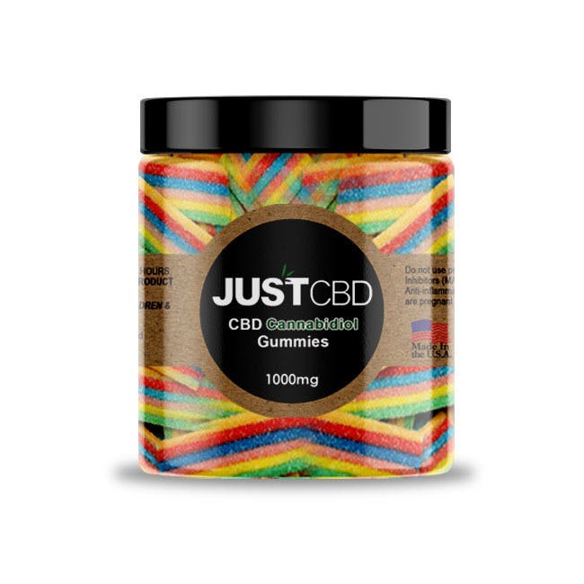 Just CBD 1000mg - Sour Rainbow Strips