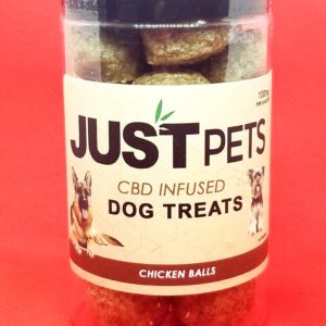 Just Pets CBD Infused Dog treats- Chicken Balls