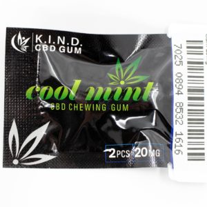 K.I.N.D. CBD Cool Mint Gum 20mg