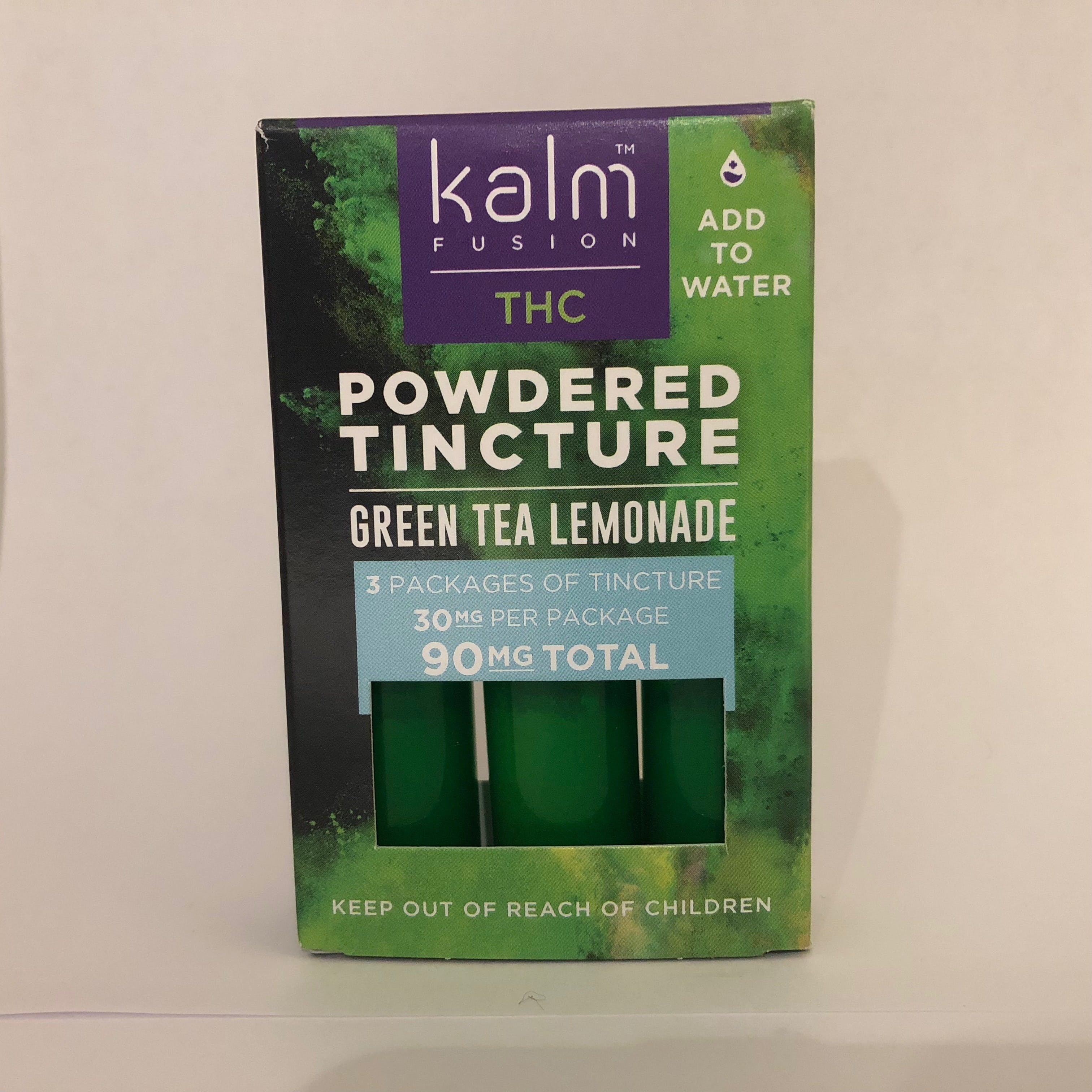 Kalm Green Tea Lemonade CBD 75mg Powdered Tincture