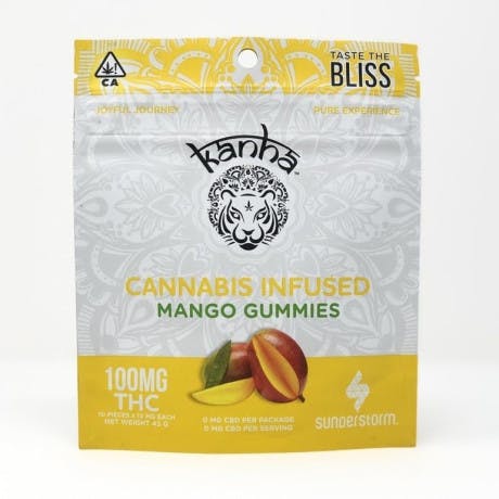 Kanha Treats - Mango Gummies (100mg THC)