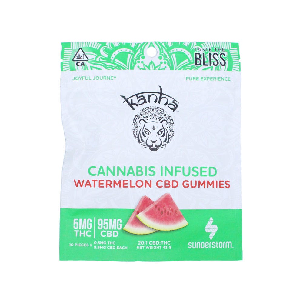 Kanha Treats Watermelon 20:1 CBD Gummies
