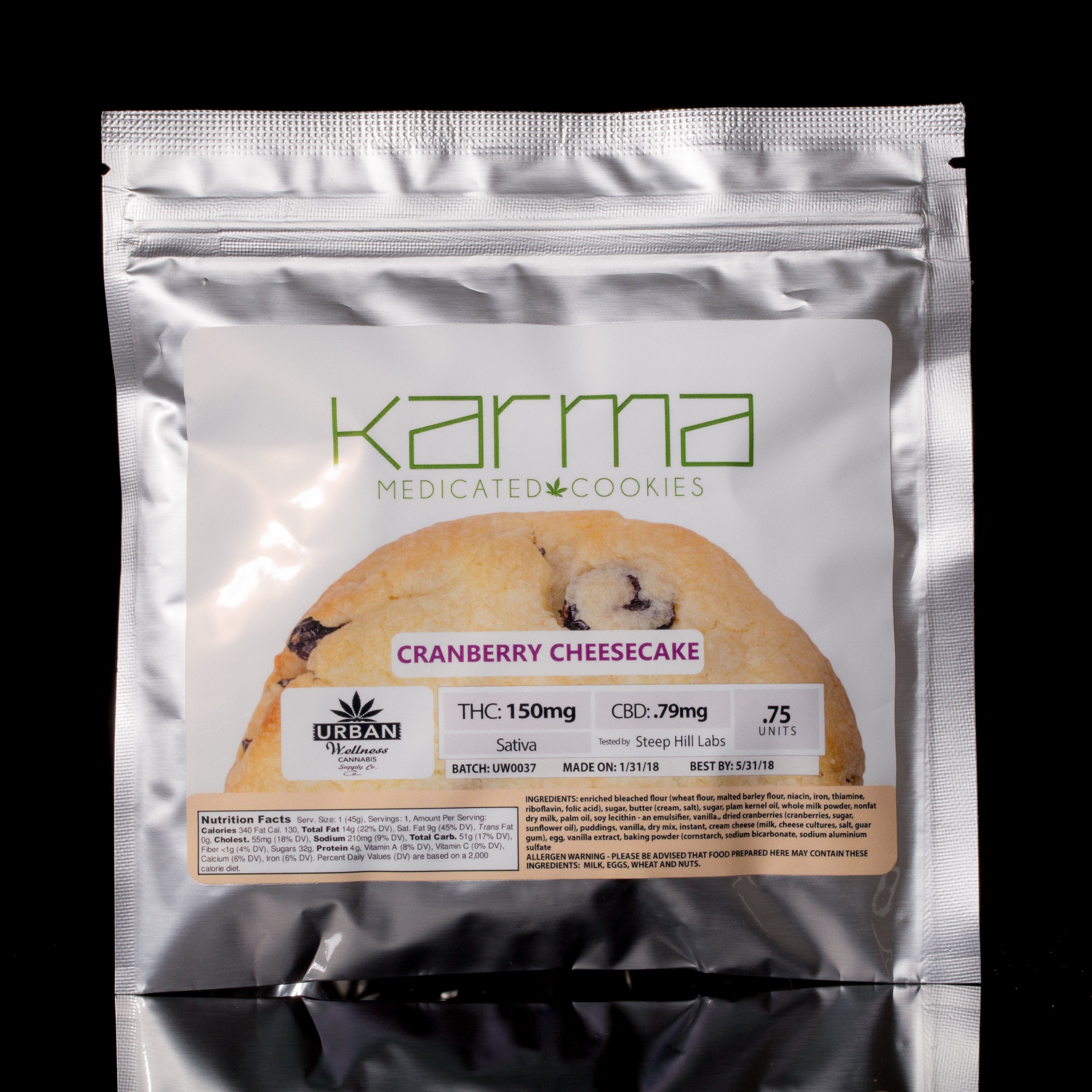 Karma Cookie- Cranberry Cheesecake (150mg) Sativa