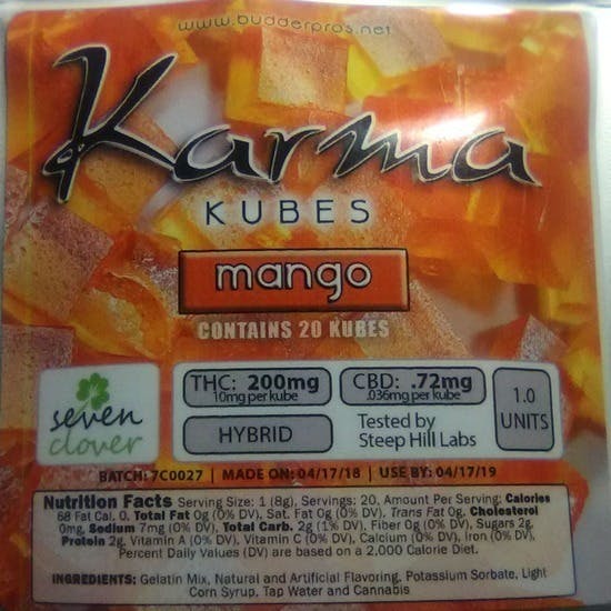 Karma Kubes Assorted Flavors 200 mg
