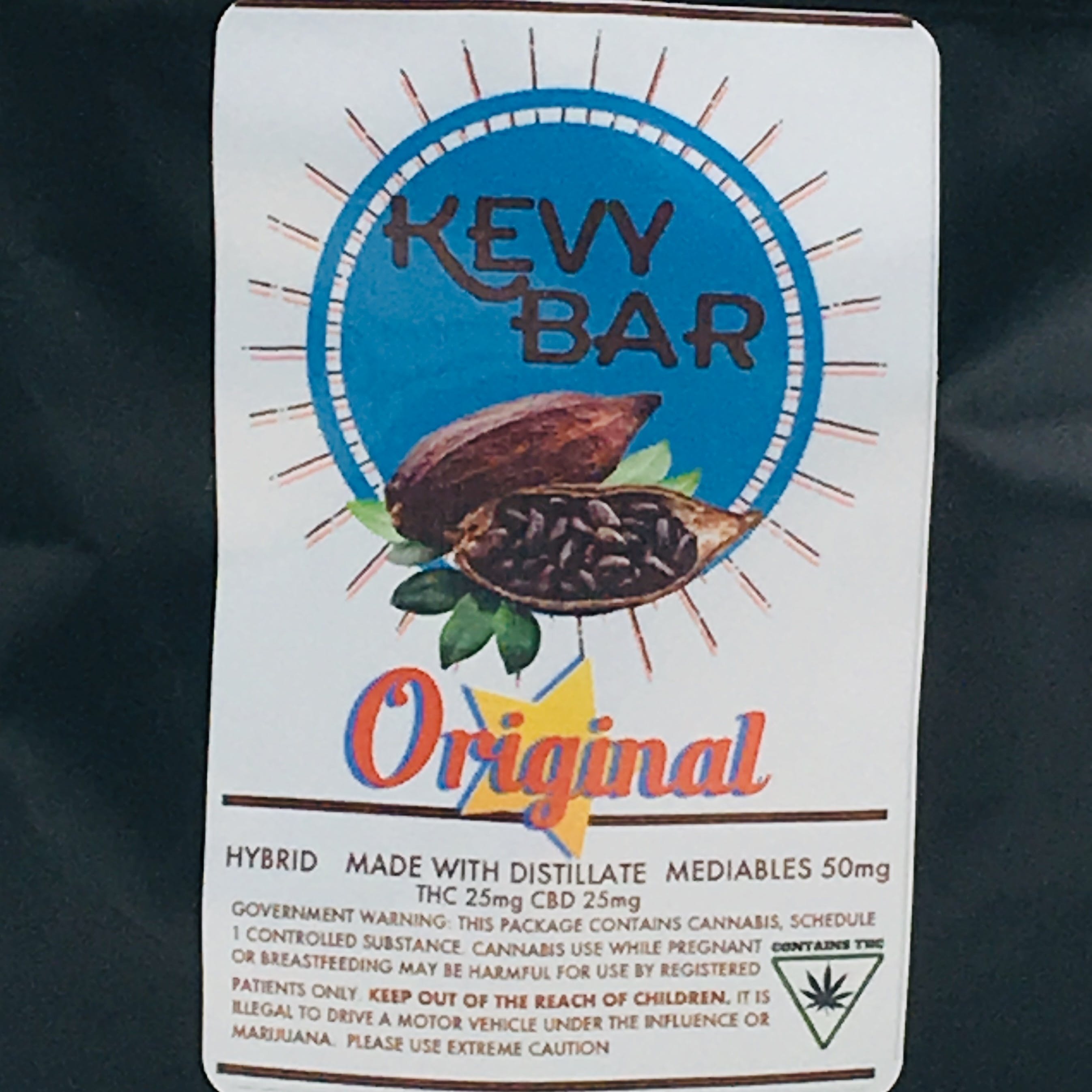 Kevy Bar - (Original 1:1 CBD/THC) 50 mg