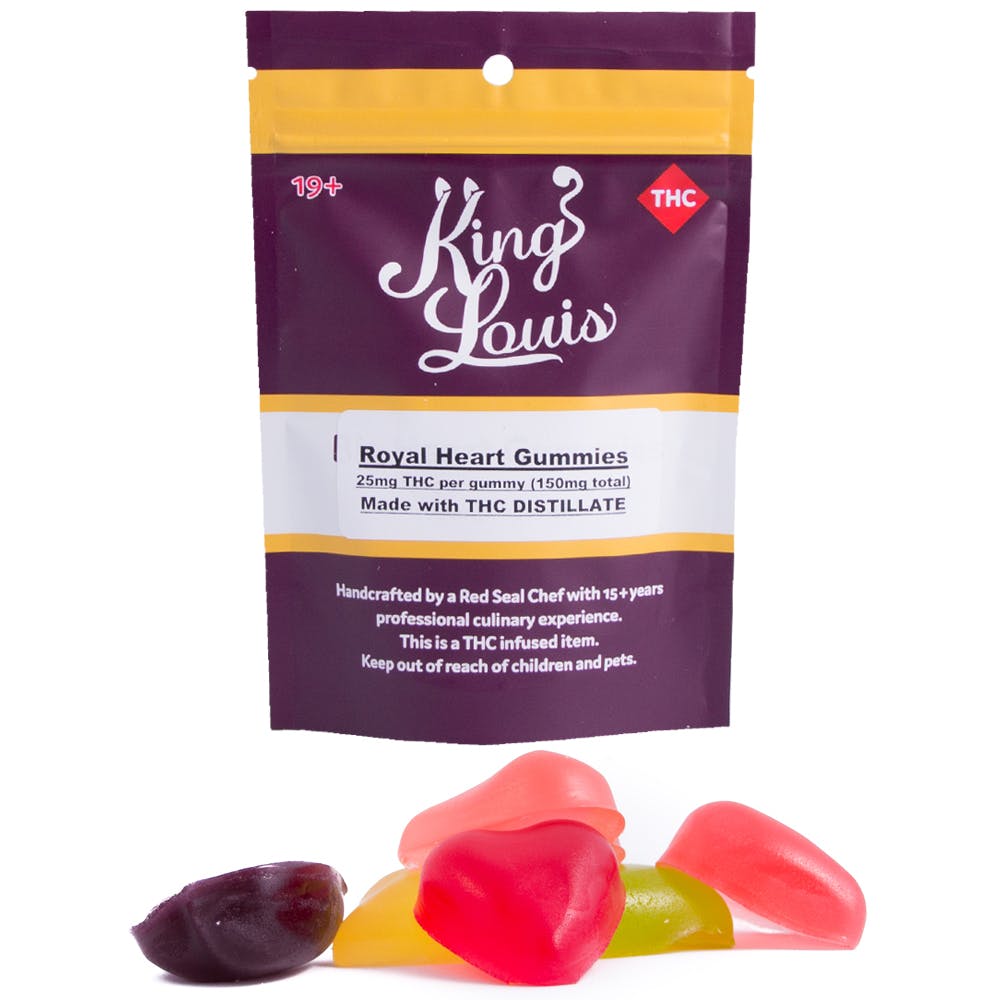 King Louis Royal Heart Gummies 150mgTHC