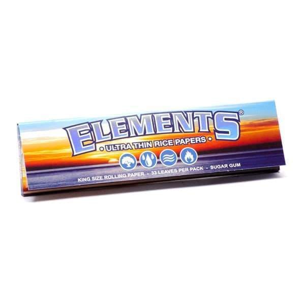 King Size Rice Rolling Papers by Elements