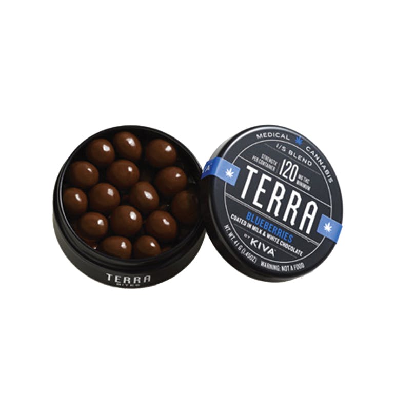 Kiva - 100mg / Chocolate Blueberries Terra Bites