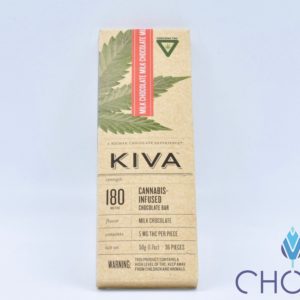 Kiva 180 mg Milk Chocolate Bar
