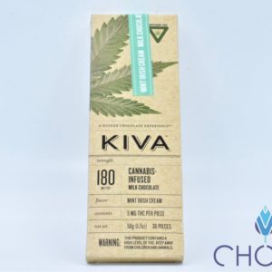 Kiva 180 MG Mint Irish Cream - Milk Chocolate